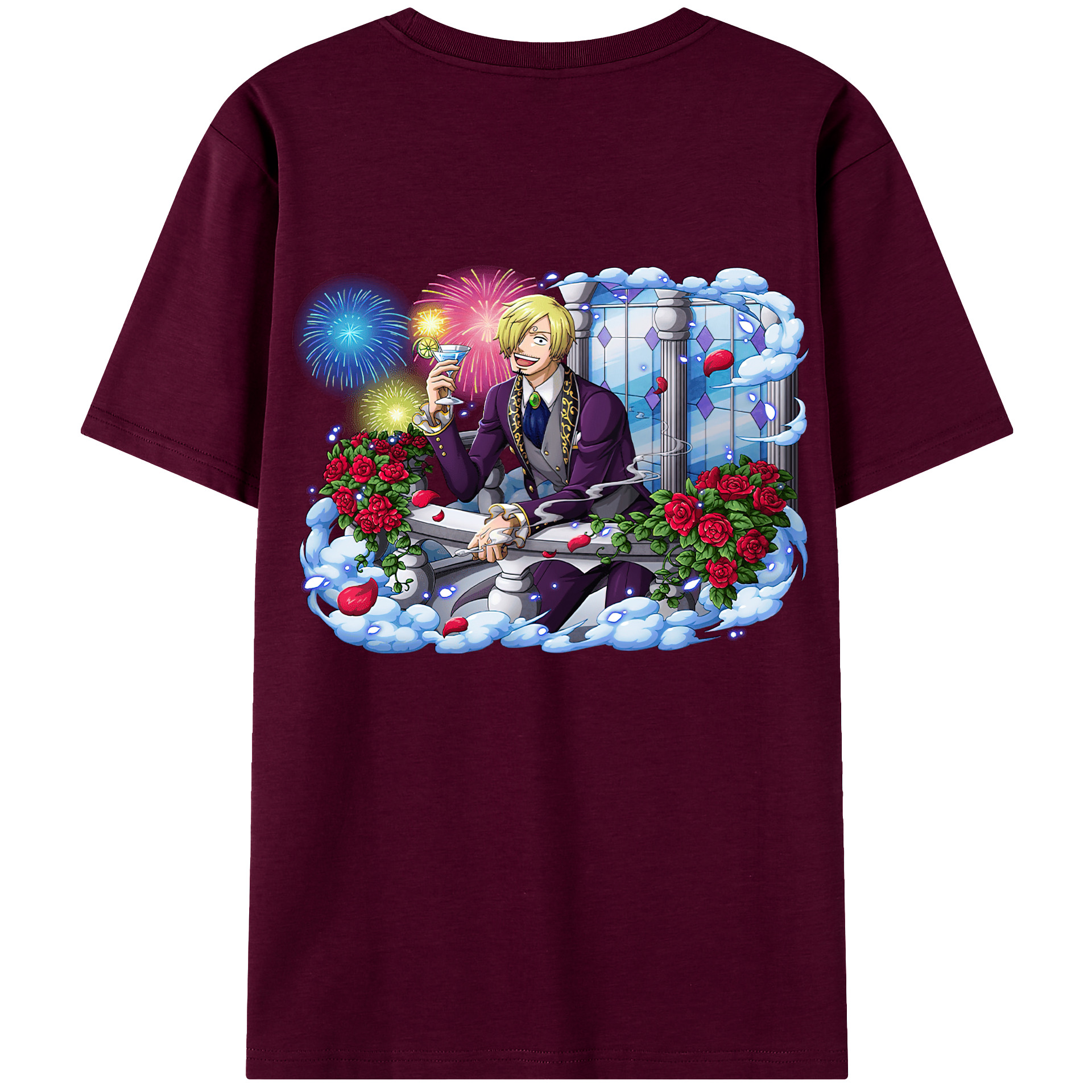 （画像用） ワンピース サンジ ONE PIECE Sanji レディース半袖Tシャツ(バックプリント)